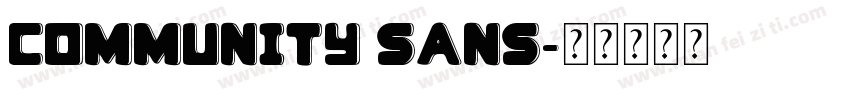 Community Sans字体转换
